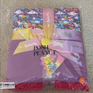 Posh Peanut Unicorn Blanket - Pink and Purple